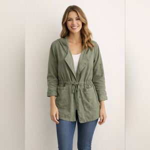 Dainty Hooligan Soft Green Hooded Jacket Size M